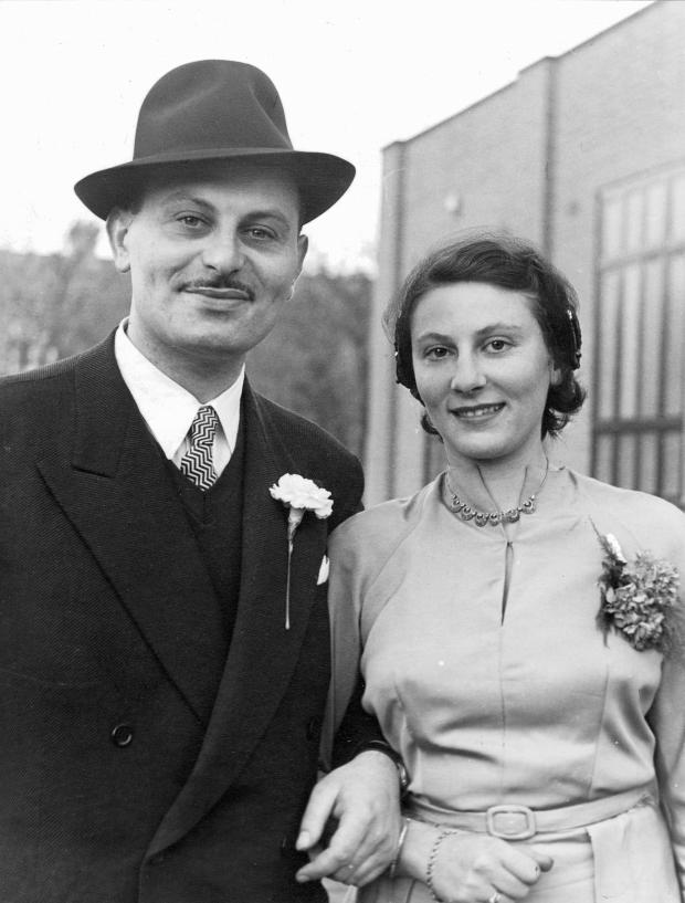 Glasgow Times: Marianne and Jack on their wedding day 1951. (c) the family of Marianne Grant